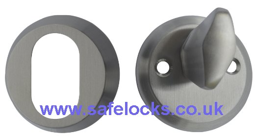 External Cylinder Ring and Thumb Turn 11mm for Scandinavian Cylinders stainless steel