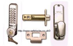 Codelocks Digital Push Button Lock  CL255KO Mortice Latch With Key Override