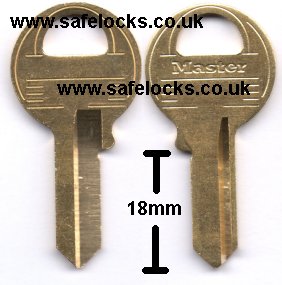 Master Lock 1K key Padlock key cut to code