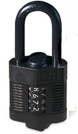 Squire CP1LS38 combination padlock 38mm long shackle