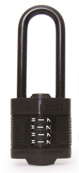 Squire CP1LS64 combination padlock 64mm long shackle