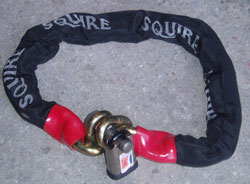 Squire Ex-Caliber 16mm chain 2.0m + SS50 Padlock