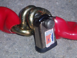 Squire Ex-Caliber 16mm chain 2.5m + SS50 Padlock
