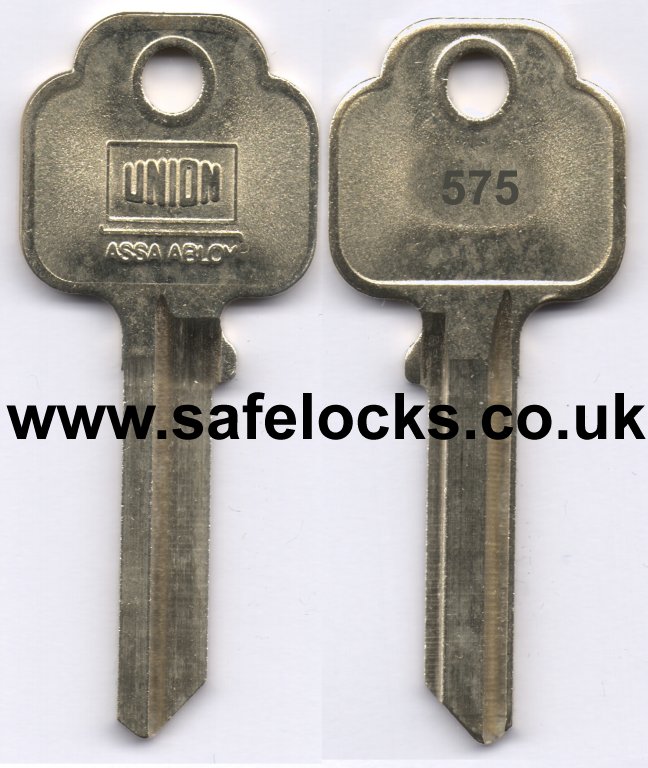 Union Parkes 575 section cylinder keys cut to code KB503 genuine key cutting