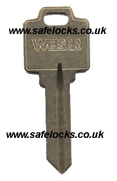 Weiser 1750-A-5 keys cut to code stamped on the key