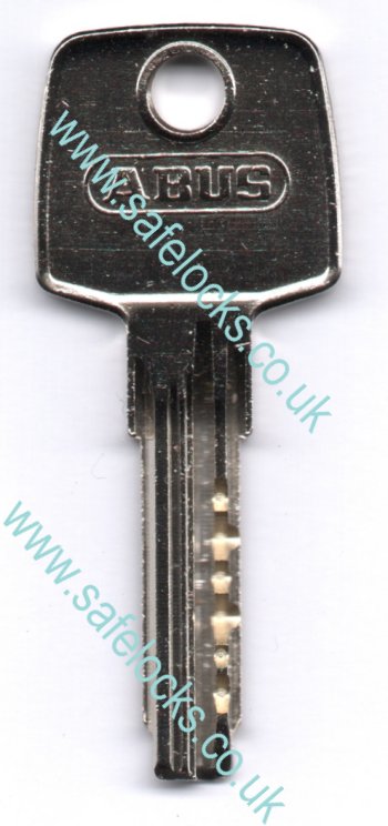 Abus D6 cylinder key cut to code genuine Abus key