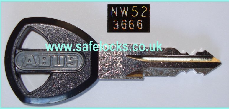 Abus NW52 key cutting Genuine Abus NW52 key cut to code