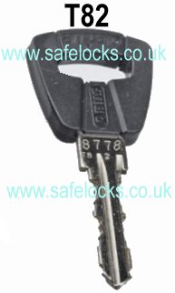 Abus T82 Key cutting Genuine Abus Amparo T82 key cut to code