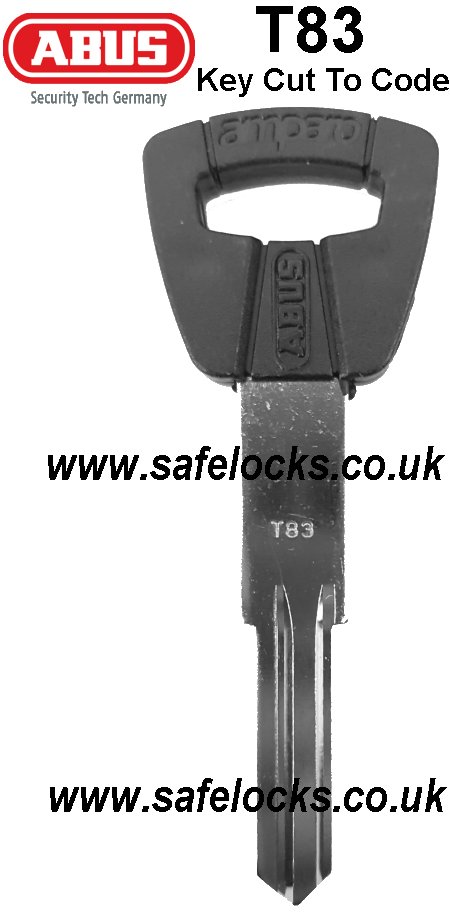 Abus T83 Amparo Key cutting Genuine Abus T83 key cut to code