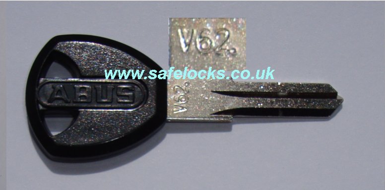 Abus V62 Key cutting Genuine Abus V62 key cut to code