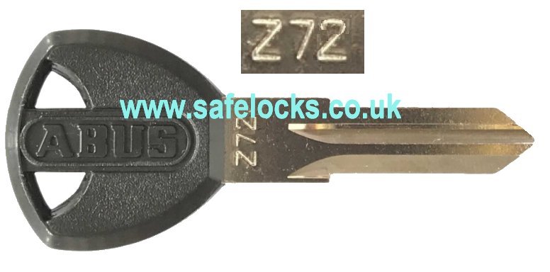 Abus Z72 genuine key cutting Abus Z72 key cut to code