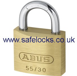 Abus 55/30 KA 5302 Brass Padlock