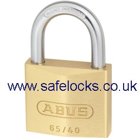 Abus 65/40 KA 404 Brass Padlock