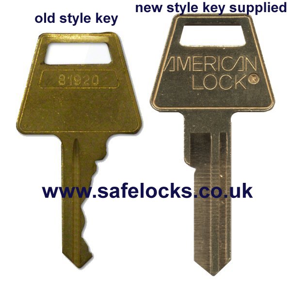 American Lock padlock key cut to 5 digit code genuine key