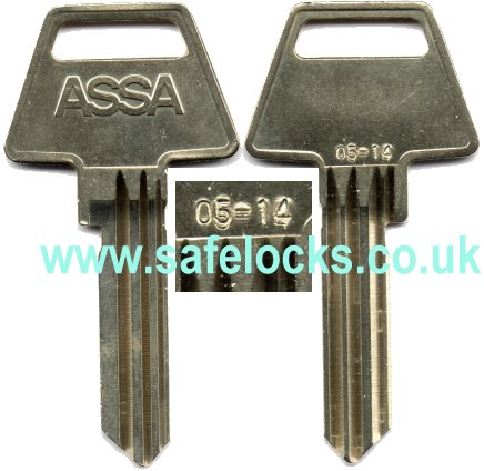 Assa 05-14 key cut to code