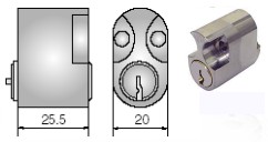 Assa FP503 5PIN SPECIAL PROFILE inside lock