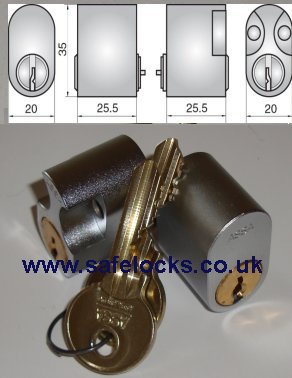 ASSA R502 5PIN inside outside cylinder lock
