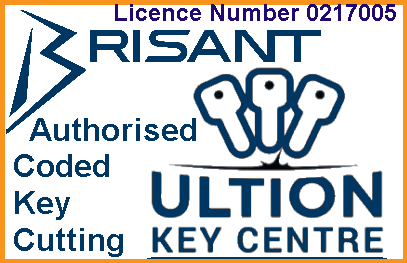 Brisant Secure Ultion E D BS Keys cut to code 