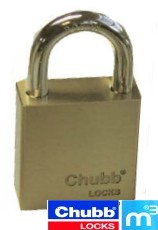Chubb 1K48 high security brass padlock (Medeco M3 keyway)