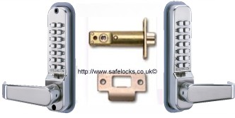 Codelocks Digital Push Button Lock CL-410 BB Tubular Mortice Latch Back to Back 