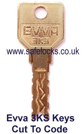 Evva 3KS key cut to code