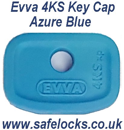 Evva 4KS AZURE BLUE coloured key caps