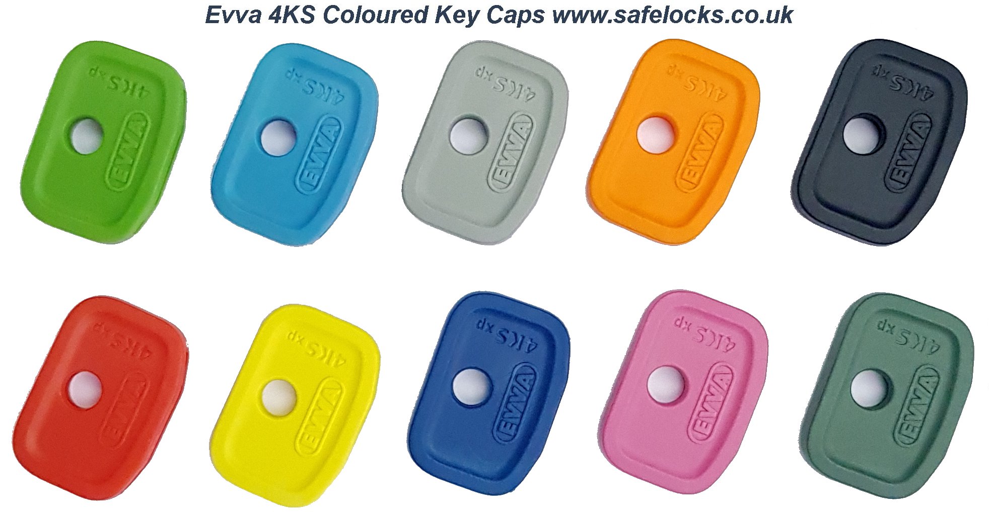 EVVA 4KS Coloured Key Caps