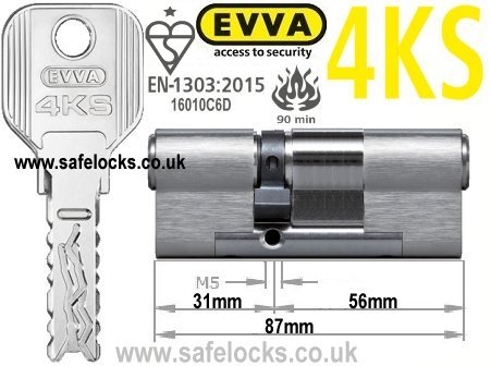 Evva 4KS 31/56 BS-EN1303 2015 Euro cylinder lock