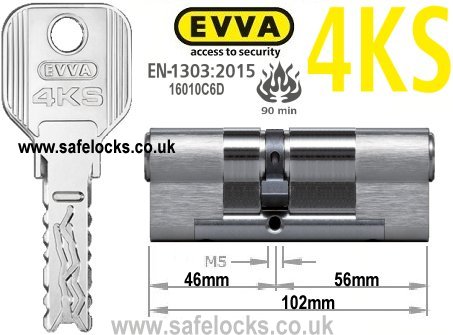Evva 4KS 46/56 BS-EN1303 2015 Euro cylinder lock