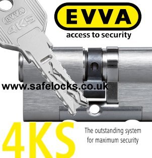 EVVA 4KS 3 Star TS007 Anti-snap BSI Kitemarked BS-EN1303 Euro Double Cylinder