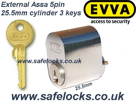 EVVA A5 SKA Assa Scandinavian Oval Cylinder