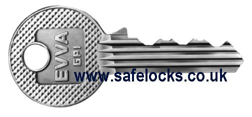 Evva GPI key cut to code