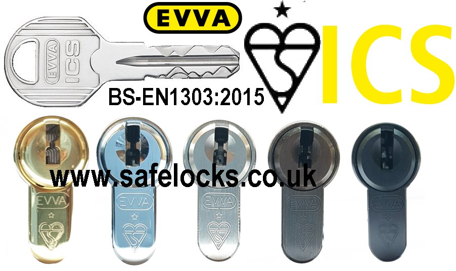 Evva ICS High Security Euro Cylinders BS-EN1303-2015