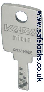 Kaba Micro key cut to code 