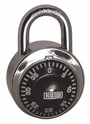 Kasp 115-45 Fixed Code Dial Combination Padlock