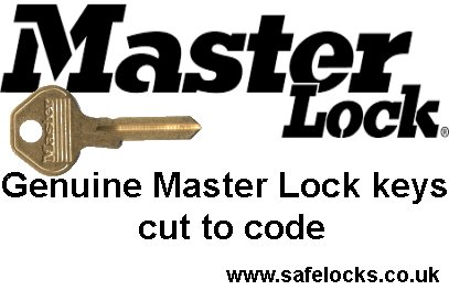 Master Lock keys cut to code Masterlock key cutting