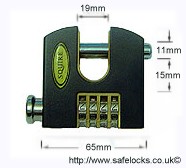 Squire SHCB65 Stronghold Recodable Combination Padlock