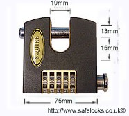 Squire SHCB75 Stronghold Recodable Combination Padlock