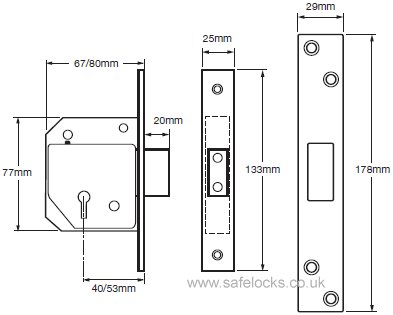 Union 3G114E BS 3621:2007 Deadlock