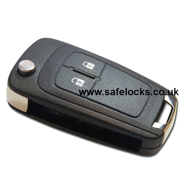 Vauxhall Astra J 2009-2015 2 button flip key remote 13279280 Witte GM13500233
