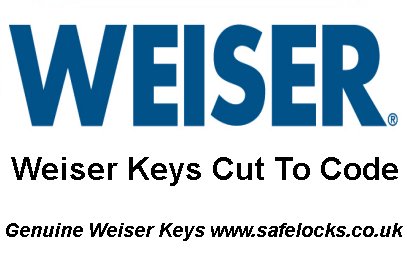 Weiser Lock keys cut to code