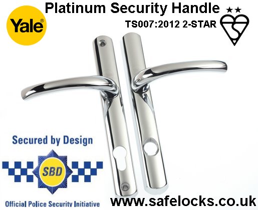 Yale Platinum TS007 2 Star Handle Polished Chrome  Y2G-HSLL-PC 